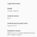 oneplus 3 3t Lineage OS 15 Android 8.0 oreo