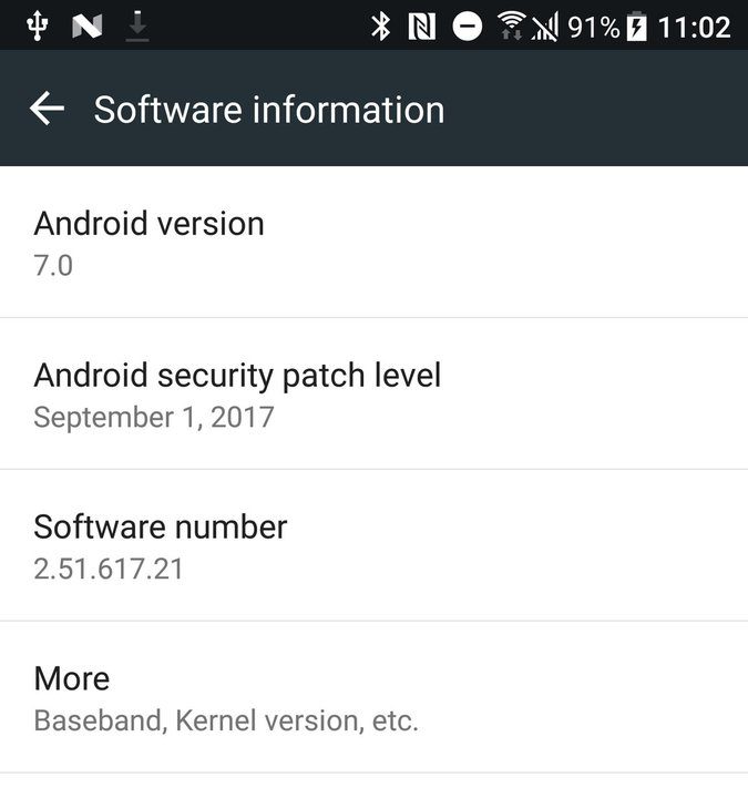 September 2017 security update for HTC 10