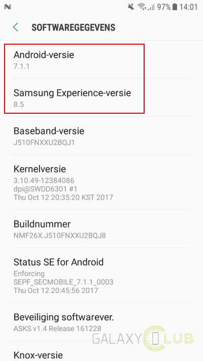  Android 7.1.1 Nougat for Galaxy J5 (2016)