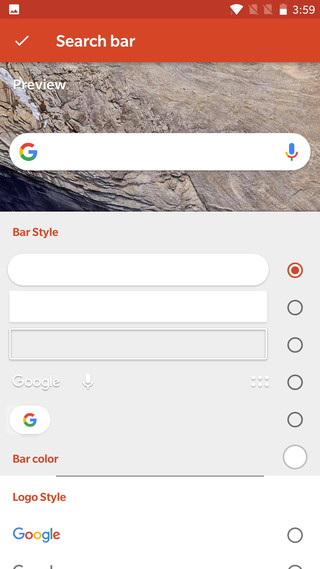 Pixel 2 Launcher's new Google Search Widget
