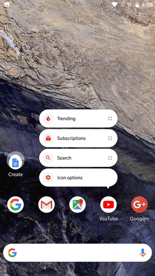 Remove name from icons pixel 2