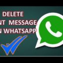 delete WhatsApp message from server for all recipients