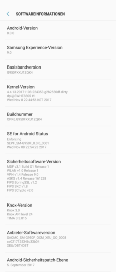 Samsung's Oreo Beta 2 for Galaxy S8-S8+ Exynos variants