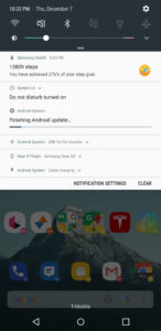 Galaxy Note 8 Android 8.0 Oreo update screenshot1