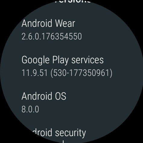 Oreo for Android Wear 2.0