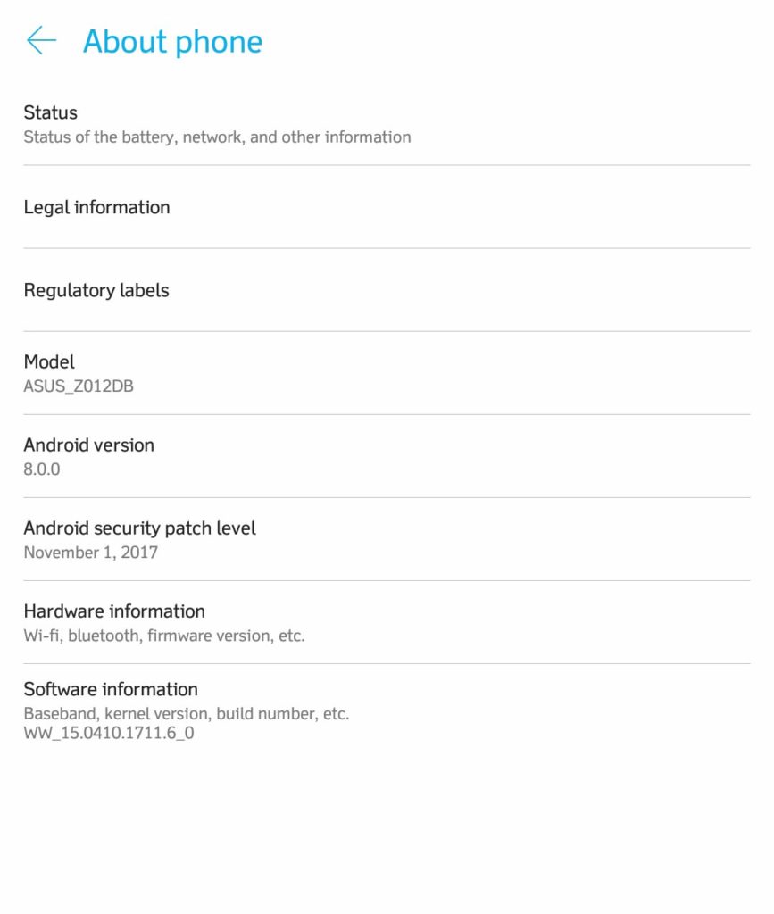 Android 8.0 Oreo for ASUS Zenfone 3
