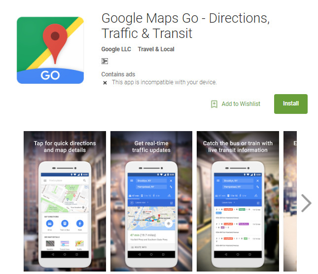 Google Maps Go Directions Traffic Transit APK download