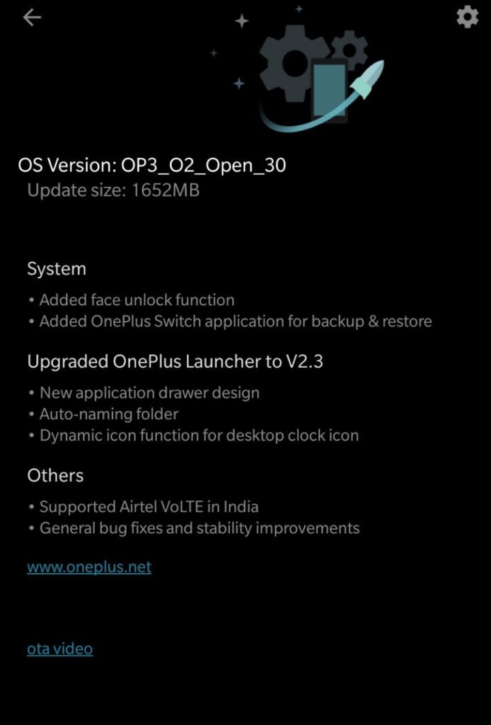 OnePlus 3-3T Open Beta 30-21 OTA download