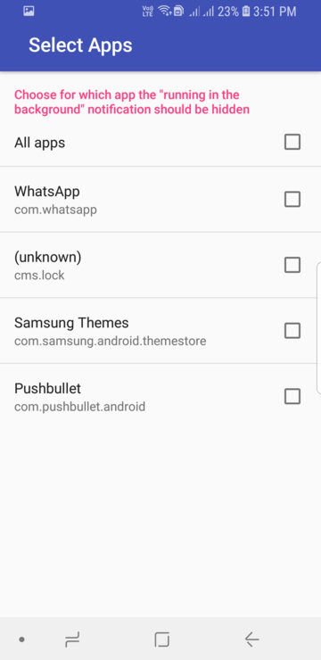 Screenshot 20180118 155108 Hide running in the background Notification