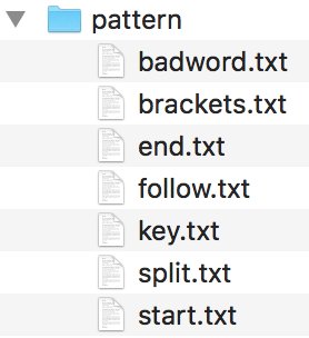 This badword.txt is duplicated in a zip file called pattern. This archive contains 7 files