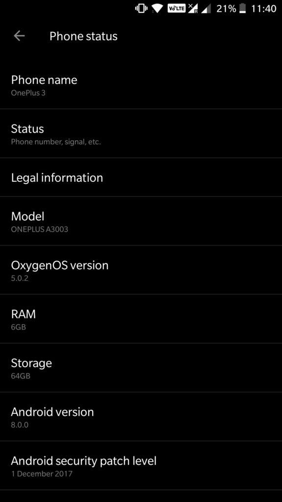 oneplus 3 oxygen os 5.0.2