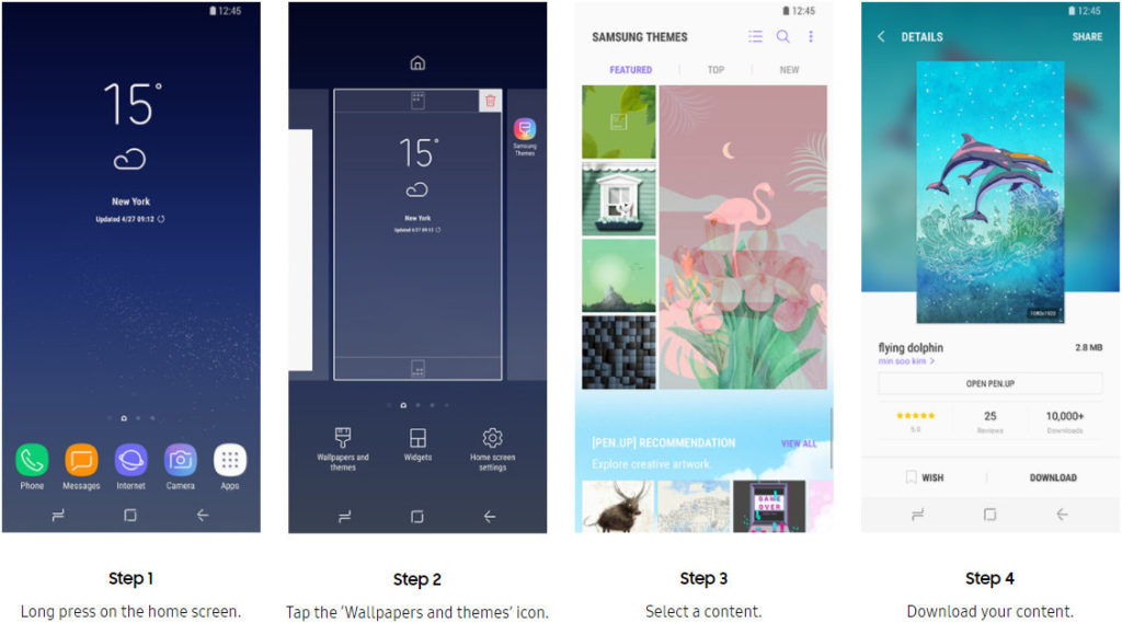 How to apply Samsung Themes