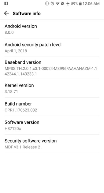 Download AT&T LG G6 Android 8.0 Oreo stock KDZ firmware
