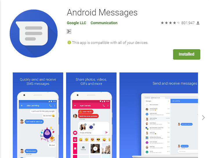 Android Messages Apps on Google Play APK Download min