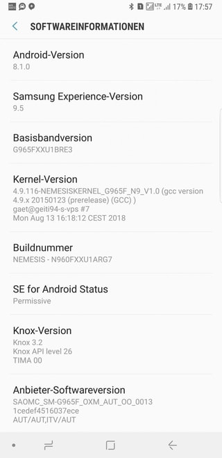 Note 9 ROM PORT for Samsung Galaxy S9 and S9 screenshot min