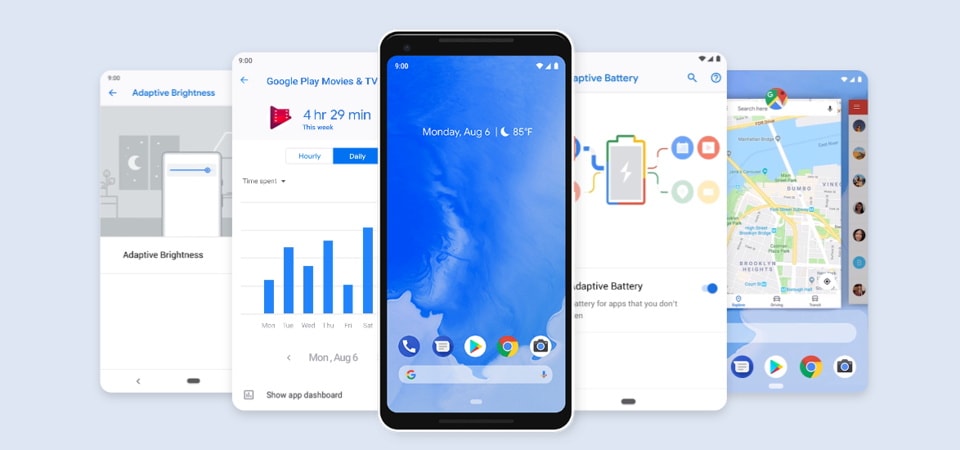 Top 5 Android 9 Pie features