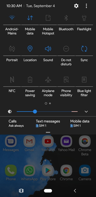 Android 9 Pie Theme for Samsung light dark Screenshot 5