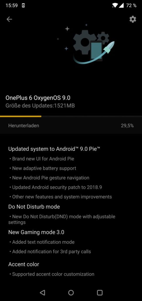 OnePlus 6 Oxygen OS 6.0 OTA download