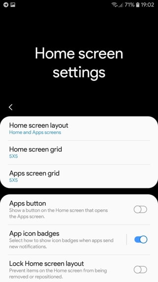 Samsung Experience 10 Launcher Home screenshot2 min