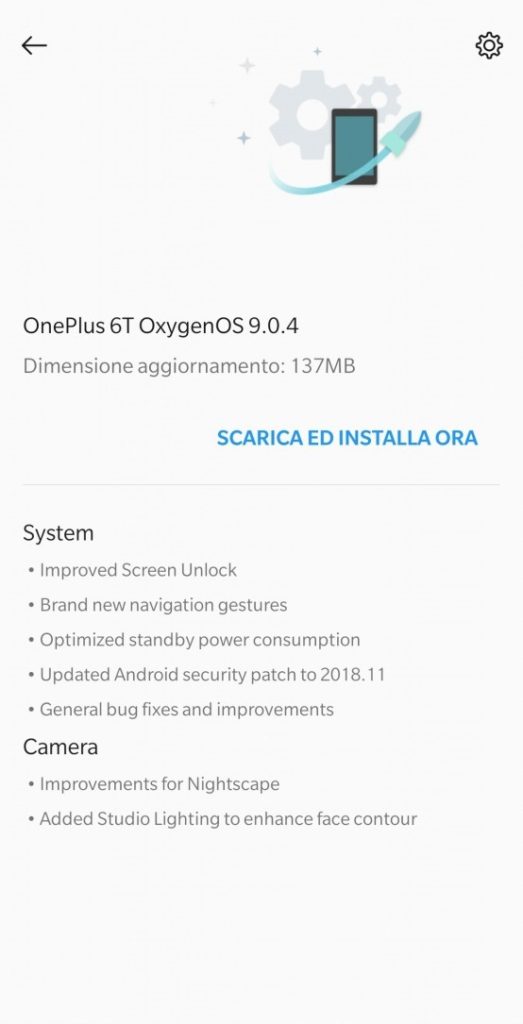 OnePlus 6T Oxygen OS 9.0.4 OTA update download