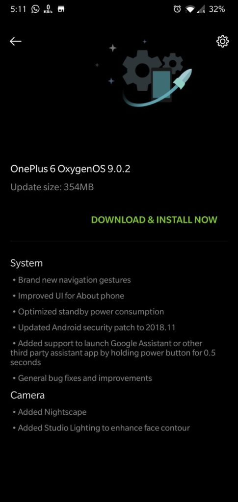 Download OnePlus 6 OxygenOS 9.0.2 OTA Update zip