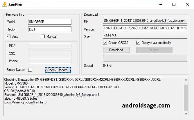 Download Stable ONE UI full stock firmware SamFirm min