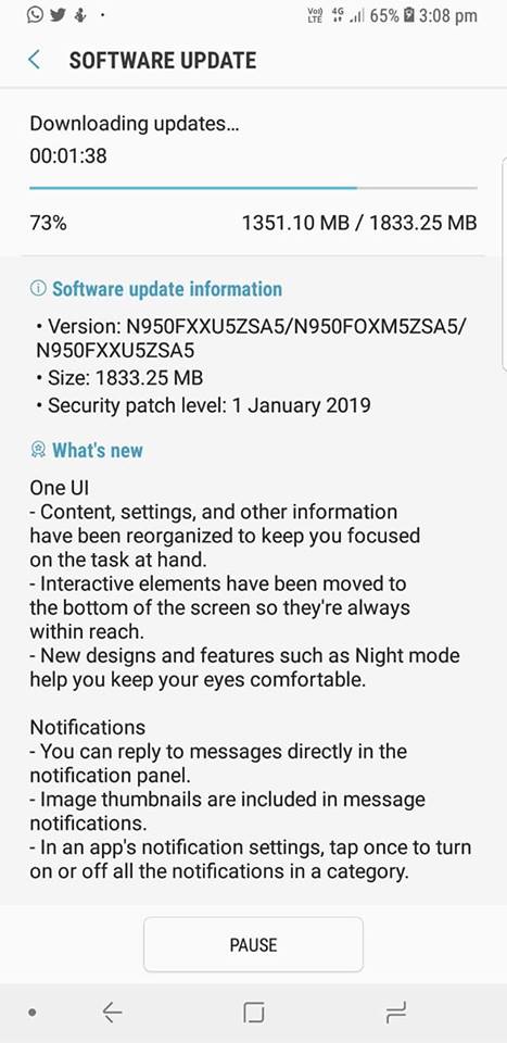 Samsung Galaxy S8 S8+ and Note 8 One UI Beta Program