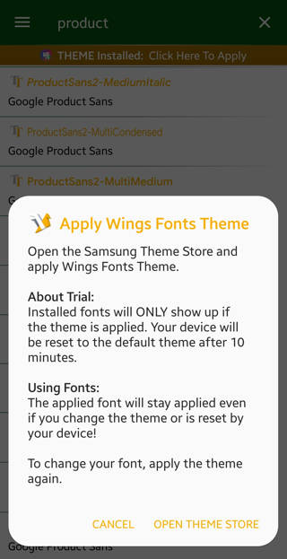 Download and Install Fonts for Samsung Galaxy Phones for OneUI Android 9 Pie or earlier 3 Screenshot 20190630 103553 Wings Fonts SAMSUNG