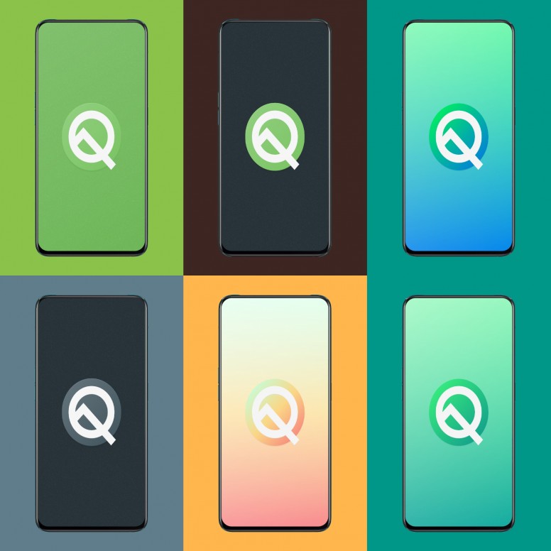 Android Q design wallpapers