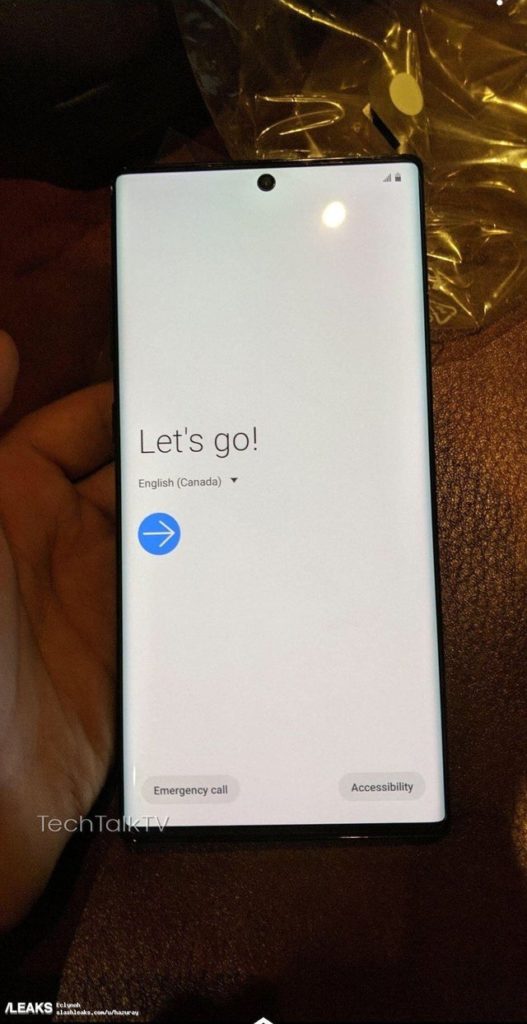 Note 10 leaked image