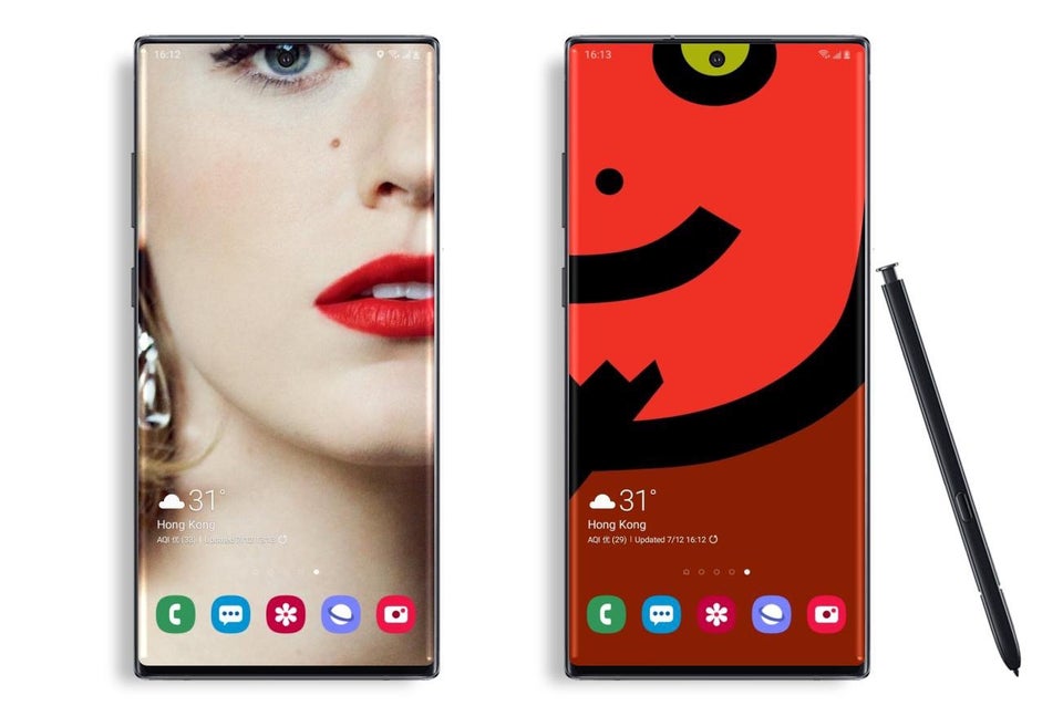 Download Punch-Hole Camera Cutout Wallpapers for Samsung Note 10 and Note 10 Plus