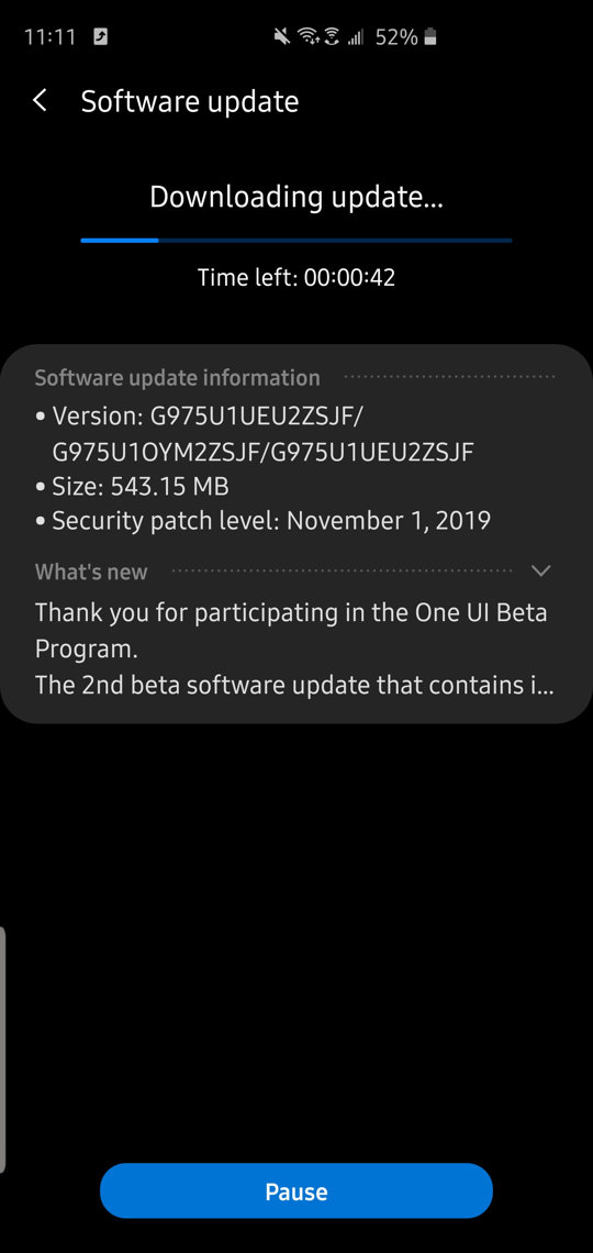 OTA download Android 10 Beta 2 for Snapdragon Galaxy S10 Plus Unlocked USA Variant