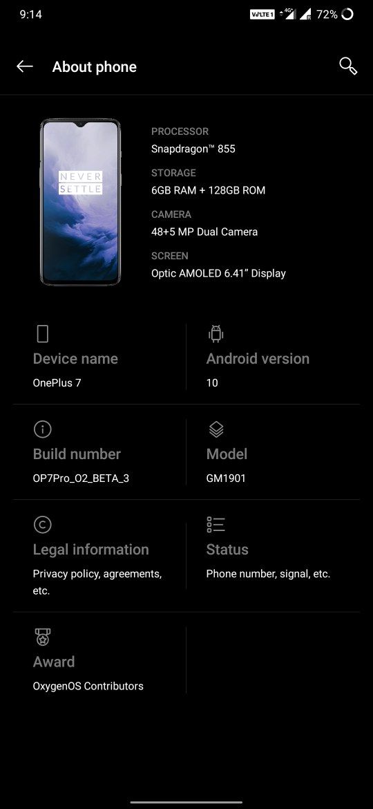 Open Beta 3 for OnePlus 7 Pro