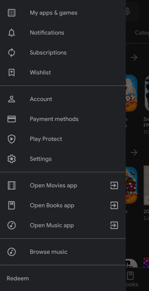 Download latest Google Play Store APK with Dark Mode