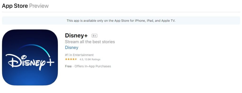 ‎Disney+ on the Apple App Store for iPhone ipad Apple TV and ios-min