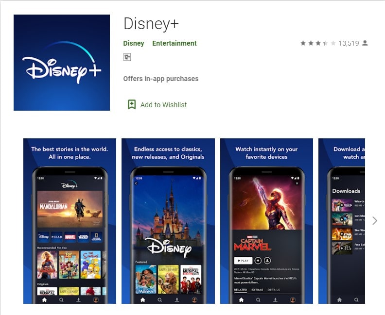 Disney+ Apps on Google Play Android TV, Android Box, Andorid phones APK download-min