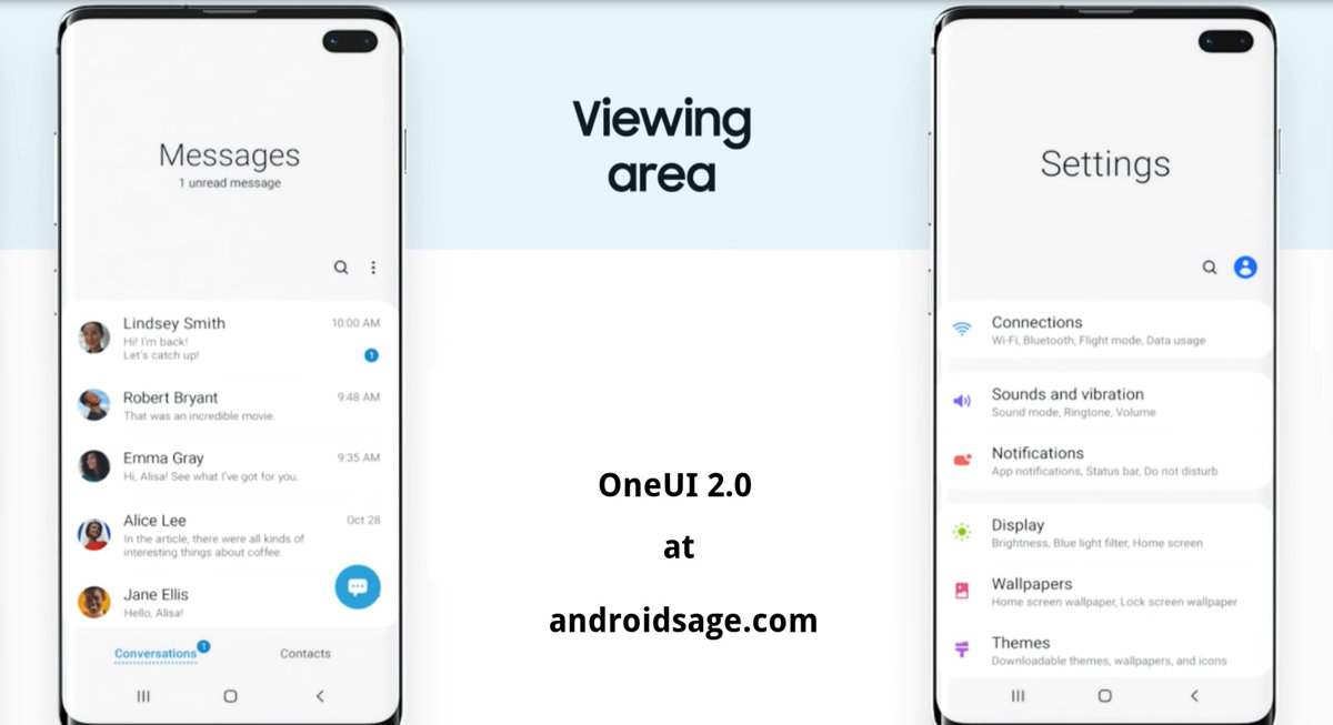 New One UI 2.0 Android 10 OTA update for Galaxy S10 plus