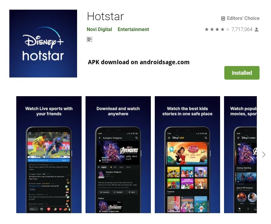 Download and Install Disney Hotstar APK min