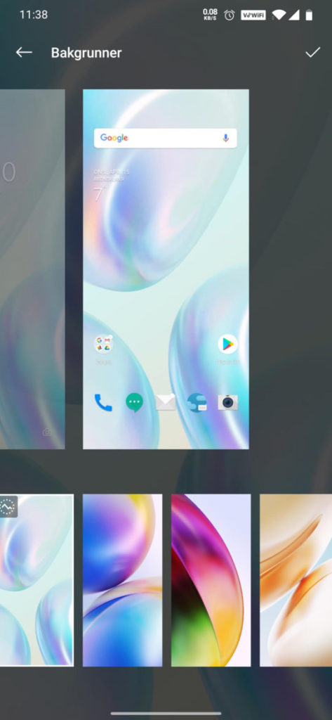 OnePlus 8 live Screenshot.