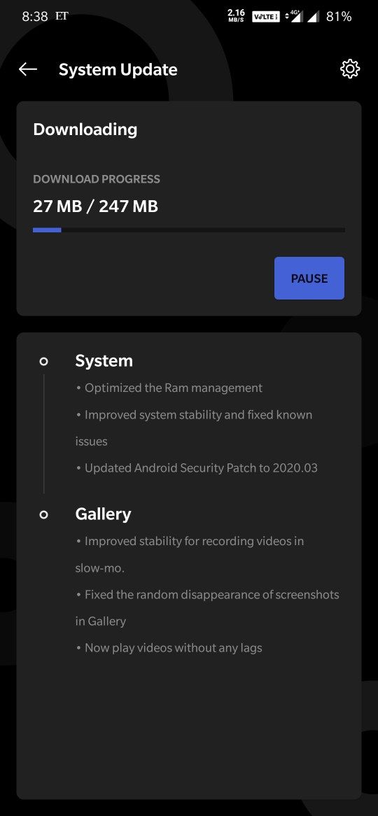 Oxygen OS 10.3.2 for oneplus 7T and 7T Pro