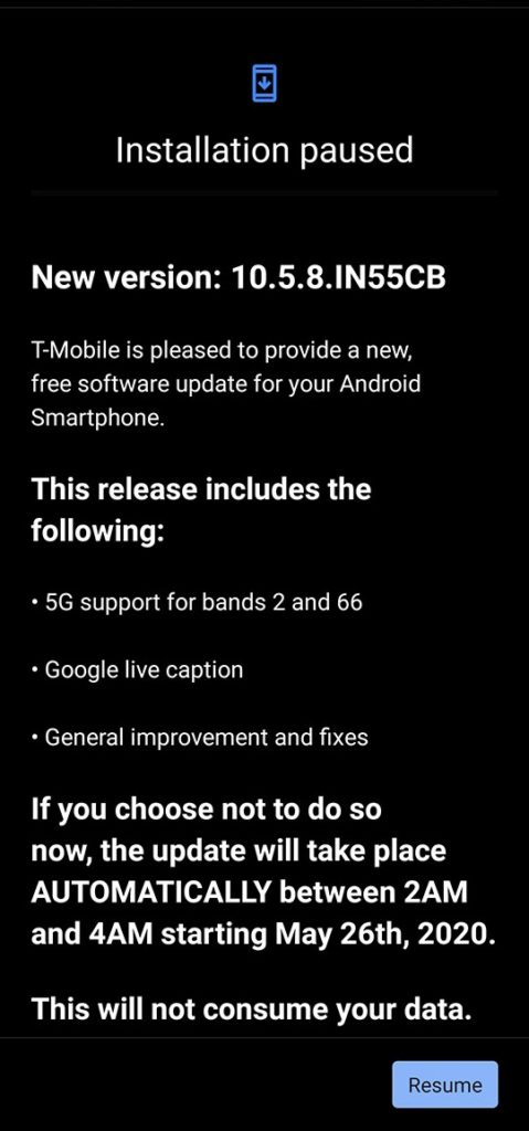 OnePlus 8 Pro 5G band 2 and 66 support
