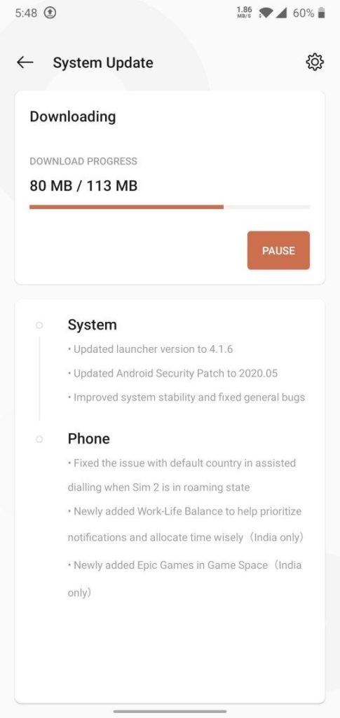 Oxygen OS 10.3.4 for OnePlus 6 and 6T OTA downloads
