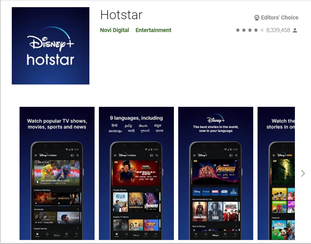 Disney + Hotstar APK download Apps on Google Play Store