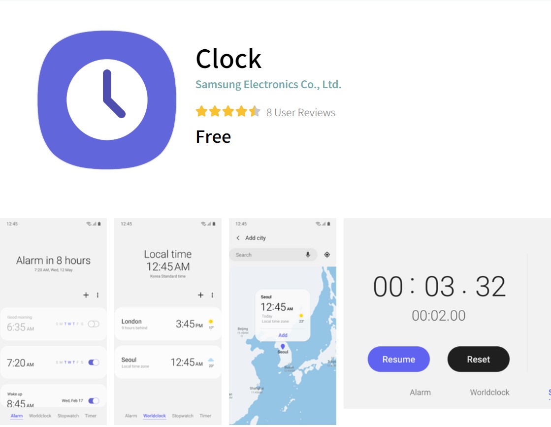 Samsung Clock Spotify Music Alarm sound feature - Galaxy Store