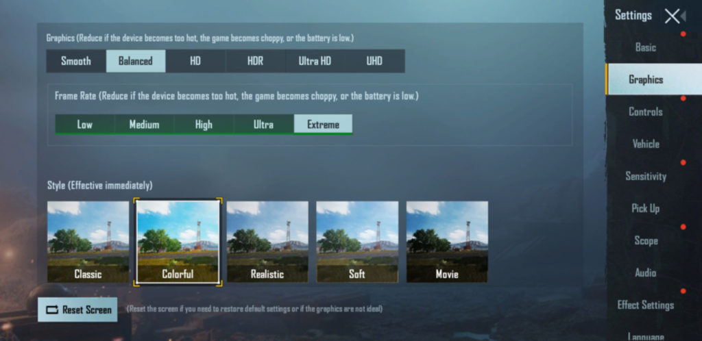 Screenshot PUBG MOBILE ultra graphics and extreme FPS