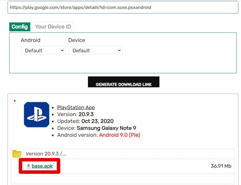 Latest PlayStation APK Downloader