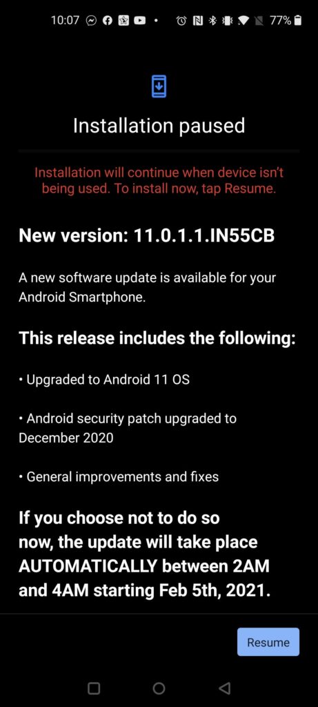 Android 11 for t-mobile OnePlus 8