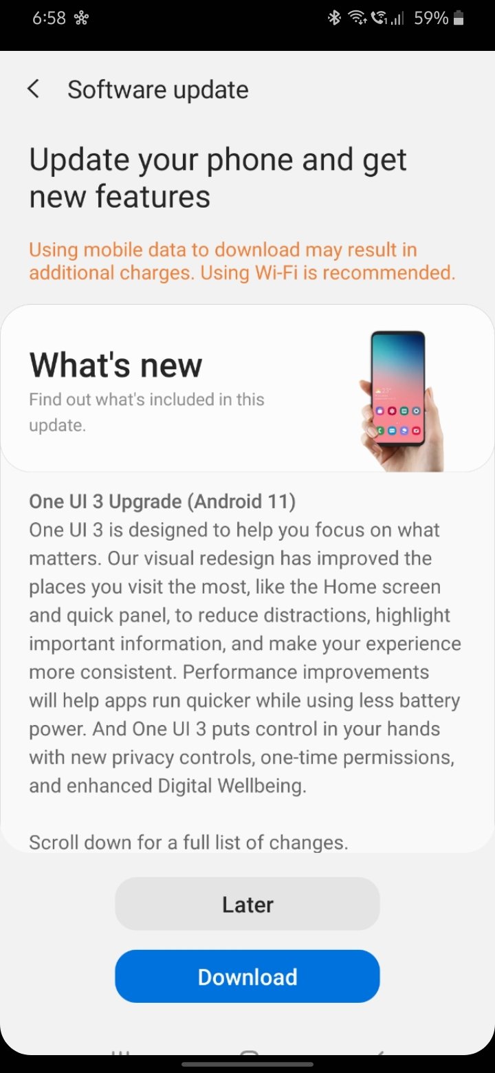 m31 update android 11