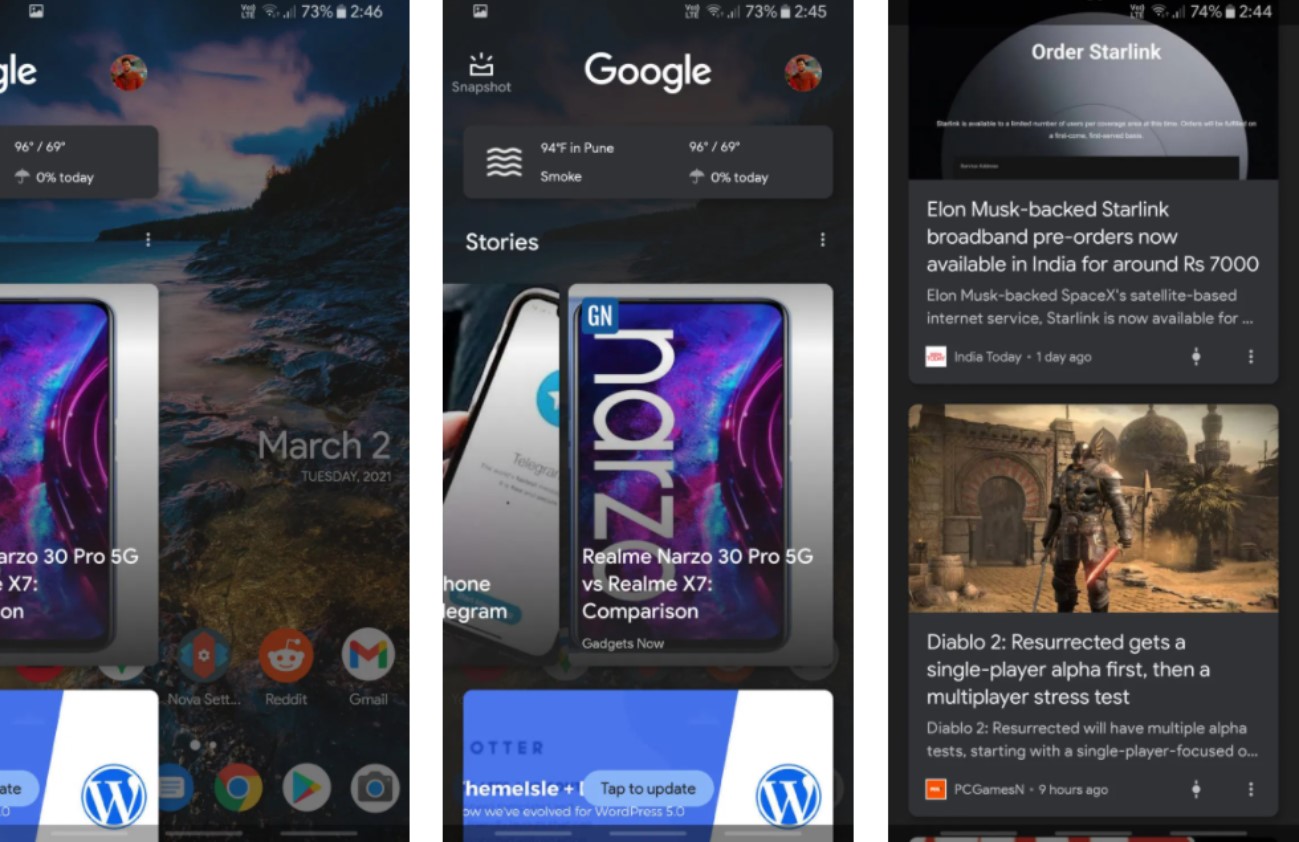 Enable Google Discover Feed on home screen