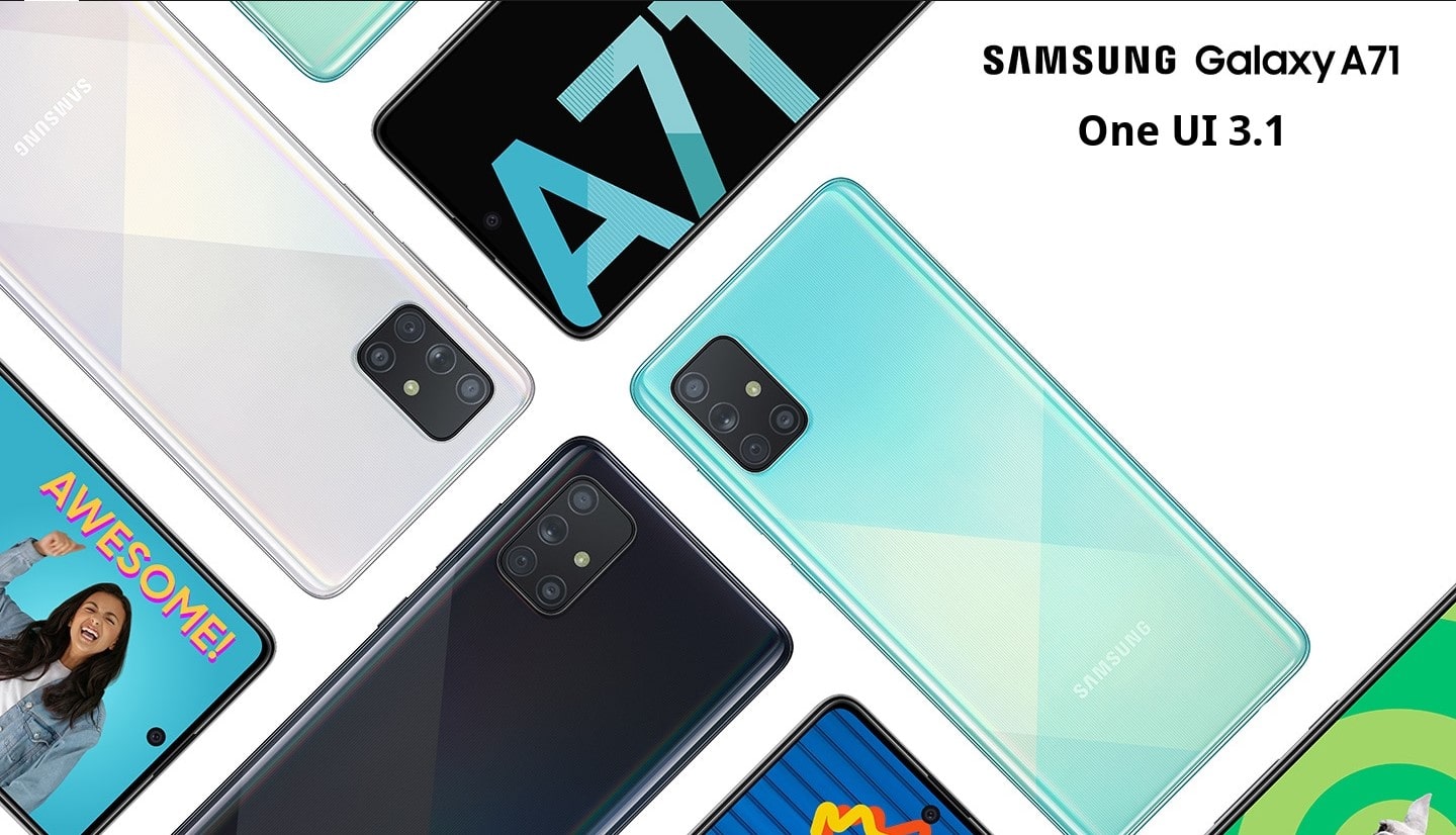 Samsung Galaxy A71 and A50s One UI 3.1